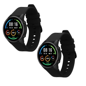 Set 2 Curele Kwmobile pentru Xiaomi Mi Watch Color Sport/S1 Active, Negru, Silicon, KWM000016JX005C - Img 2