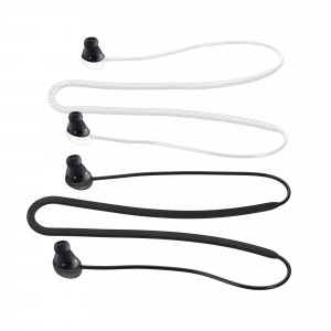 Set 2 Curele pentru casti Samsung Galaxy Buds Pro, Kwmobile, Negru/Alb, Silicon, 56874.02 - Img 1