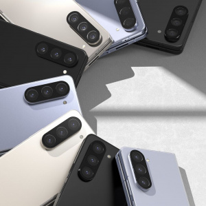 Set 2 Folii de protectie camera Ringke Camera pentru Samsung Galaxy Z Fold 5 Negru - Img 7