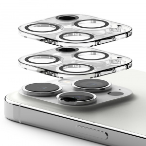 Set 2 Folii de protectie camera Ringke Camera pentruApple iPhone 15 Pro Transparent - Img 3