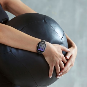 Set 2 Huse Kwmobile pentru Amazfit Active, Transparent/Negru, Silicon, KWM000025BI001C - Img 7