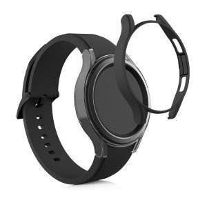 Set 2 Huse pentru Samsung Galaxy Watch 4 Classic (46mm), kwmobile, Plastic, Negru, 56181.01 - Img 1