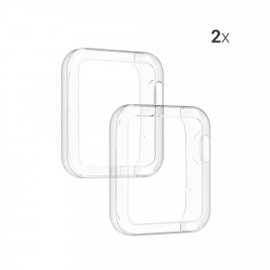 Set 2 huse pentru Xiaomi Mi Watch Lite / Redmi Watch, Silicon, Transparent, 54528.01 - Img 5