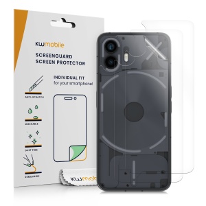 Set 3 Folii de protectie Kwmobile pentru Nothing Phone (2), Transparent, Plastic, KWM0000204A002C - Img 1