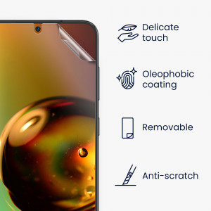 Set 3 Folii de protectie Kwmobile pentru Samsung Galaxy S23, Transparent, Plastic, 60300.1 - Img 3