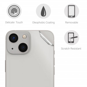 Set 3 Folii de protectie pentru Apple iPhone 13 Mini, kwmobile, Spate, Transparenta, 56417.5 - Img 3