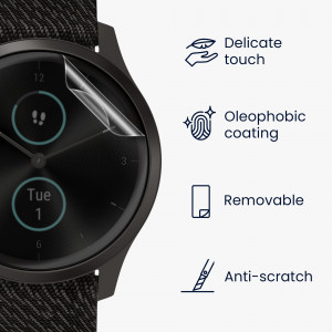 Set 3 Folii protectie pentru Garmin Vivomove Style, Kwmobile, Transparent, Silicon, 59434.1 - Img 5