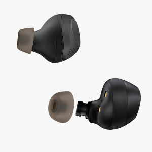 Set 6 Eartip kwmobile pentru Jabra Elite 75t/Elite 65t/Elite Active, Silicon, Gri, 56868.22 - Img 3