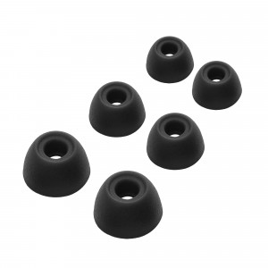Set 6 Varfuri de schimb pentru casti Samsung Galaxy Buds 2, Kwmobile, Negru, Silicon, 56546.01 - Img 2