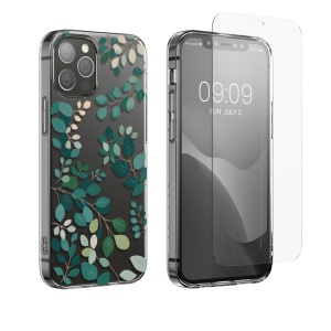 Set Husa si Folie de protectie Kwmobile pentru Apple iPhone 12/iPhone 12 Pro, Multicolor, Silicon/Sticla securizata, KWM000022TI002C - Img 2