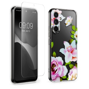 Set Husa si Folie de protectie Kwmobile pentru Samsung Galaxy A54 5G, Multicolor, Silicon/Sticla securizata, KWM000021SG003C - Img 1
