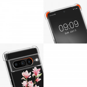 Bumper kwmobile pentru Google Pixel 7 Pro, Silicon, Multicolor/Transparent, 60207.01 - Img 6