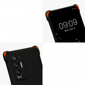 Bumper kwmobile pentru OPPO Find X3 Neo, Silicon, Negru, 58105.01 - Img 8