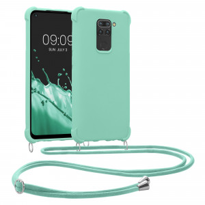 Bumper kwmobile pentru Xiaomi Redmi Note 9, Silicon, Verde, 53147.71 - Img 1