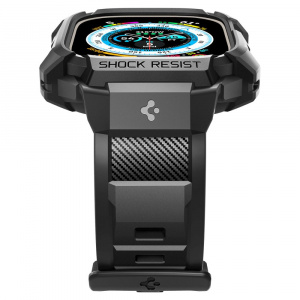 Curea Spigen Rugged Armor Pro pentru Apple Watch Ultra 1/2 (49 Mm) Negru - Img 5