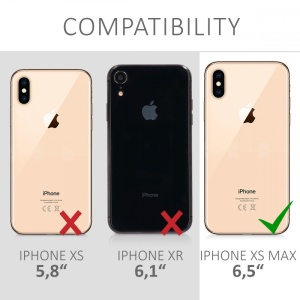 Folie de protectie pentru Apple iPhone XS Max, kalibri, Fata, Negru, 45962.01 - Img 6