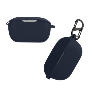 Husa Casti Kwmobile pentru JBL WAVE BUDS, Albastru inchis, Silicon, KWM000018FB003C - Img 2