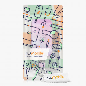 Husa Cheie Auto pentru Renault / Dacia - 4 Butoane - Keyless Go, kwmobile, Piele ecologica, Multicolor, 44637.52 - Img 8