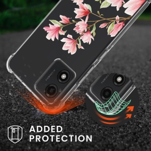 Husa Kwmobile cu jnur pentru Motorola Moto E13, Multicolor, Silicon, KWM000019ZF003C - Img 5