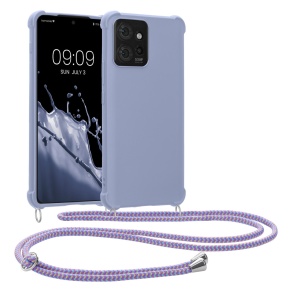 Husa Kwmobile cu jnur pentru Motorola ThinkPhone, Albastru, Silicon, KWM0000196O003C - Img 1