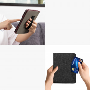 Husa kwmobile pentru Amazon Kindle Paperwhite 11, Textil, Gri, 59718.19 - Img 6