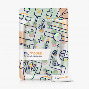 Husa kwmobile pentru Amazon Kindle Paperwhite 7, Piele ecologica, Multicolor, 23136.51 - Img 5