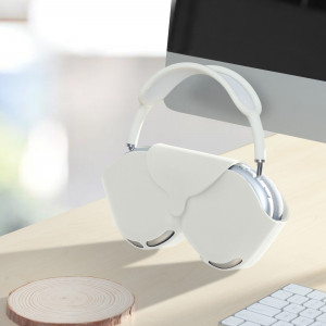 Husa kwmobile pentru Apple Airpods Max, Silicon, Alb, 59791.02 - Img 4