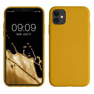 Husa Kwmobile pentru Apple iPhone 11, Galben, Silicon, KWM000010SX076C - Img 1