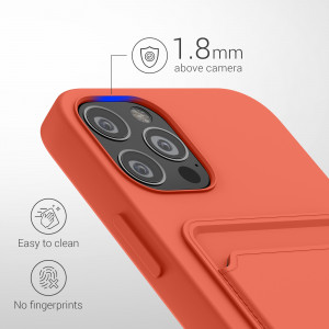 Husa kwmobile pentru Apple iPhone 12/iPhone 12 Pro, Silicon, Rosu, 55112.76 - Img 4