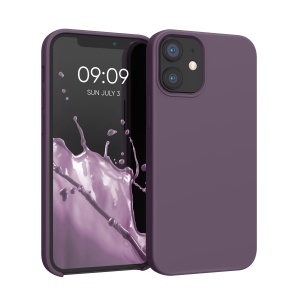 Husa Kwmobile pentru Apple iPhone 12 Mini, Mov inchis, Silicon, KWM000011JO063C - Img 1