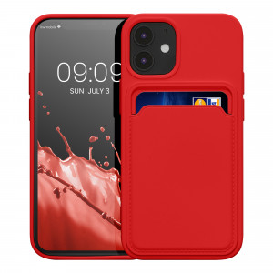Husa kwmobile pentru Apple iPhone 12 Mini, Silicon, Rosu, 55111.09 - Img 2