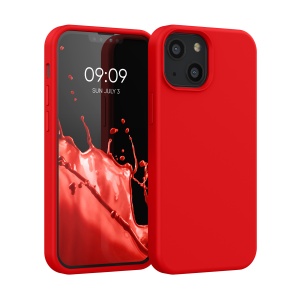 Husa Kwmobile pentru Apple iPhone 13 Mini, Rosu, Silicon, KWM000013OU054C - Img 1