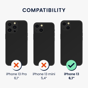 Husa Kwmobile pentru Apple iPhone 13, Negru/Transparent, Silicon, 61939.01 - Img 7