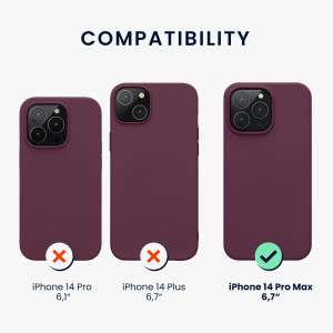 Husa Kwmobile pentru Apple iPhone 14 Pro Max, Silicon, Violet, 59074.209 - Img 3