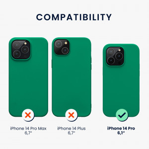Husa kwmobile pentru Apple iPhone 14 Pro, Silicon, Verde, 59073.142 - Img 3