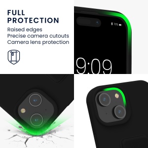 Husa Kwmobile pentru Apple iPhone 15, Negru, Silicon, KWM000022NT001C - Img 3