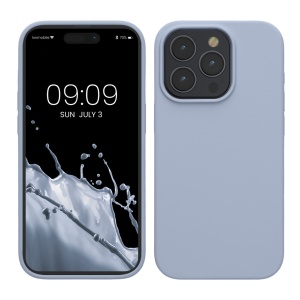 Husa Kwmobile pentru Apple iPhone 15 Pro, Albastru deschis, Silicon, KWM000020CC033C - Img 1