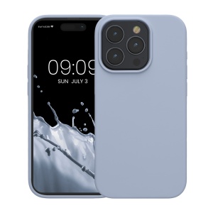 Husa Kwmobile pentru Apple iPhone 15 Pro, Albastru deschis, Silicon, KWM000020CC033C - Img 2