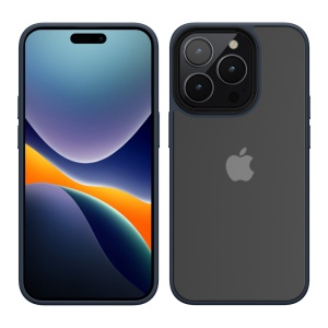 Husa Kwmobile pentru Apple iPhone 15 Pro Max, Albastru/Transparent, Policarbonat, 61964.17 - Img 1
