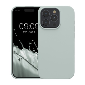 Husa Kwmobile pentru Apple iPhone 15 Pro, Verde deschis, Silicon, KWM000020CC024C - Img 2