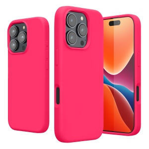 Husa Kwmobile pentru Apple iPhone 16 Pro Max, Roz, Silicon, KWM000022TX002C - Img 2