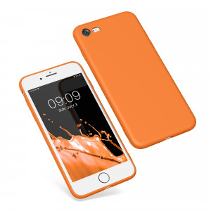 Husa Kwmobile pentru Apple iPhone SE 2/iPhone SE 3/iPhone 8, Portocaliu, Silicon, 39458.150 - Img 2