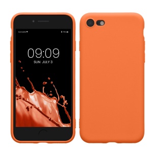Husa Kwmobile pentru Apple iPhone SE (2022)/iPhone SE (2020)/iPhone 8, Portocaliu, Silicon, KWM0000083F058C - Img 1