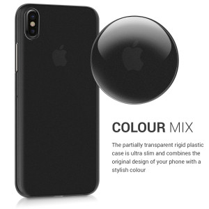Husa Kwmobile pentru Apple iPhone X/iPhone XS, Plastic, Negru, 42506.01 - Img 4