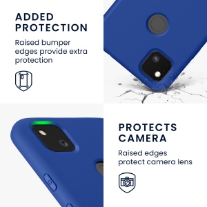 Husa Kwmobile pentru Google Pixel 4a, Albastru, Silicon, KWM000011JE043C - Img 3