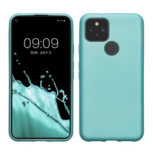Husa Kwmobile pentru Google Pixel 5, Verde deschis, Silicon, KWM0000120Q010C - Img 1