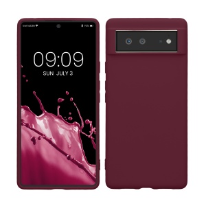 Husa Kwmobile pentru Google Pixel 6, Visiniu, Silicon, KWM000013DV046C - Img 1