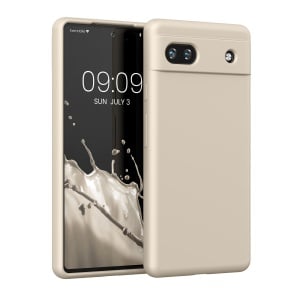 Husa Kwmobile pentru Google Pixel 6a, Crem, Silicon, KWM000015FZ049C - Img 1