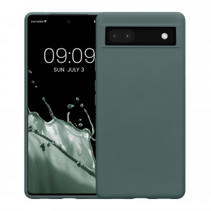 Husa Kwmobile pentru Google Pixel 6a, Silicon, Verde, 58053.171 - Img 2
