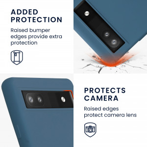 Husa Kwmobile pentru Google Pixel 6a, Silicon, Verde, 58053.57 - Img 4